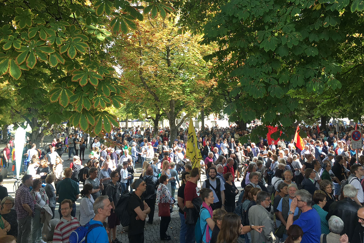 Teilnehmende der Demo