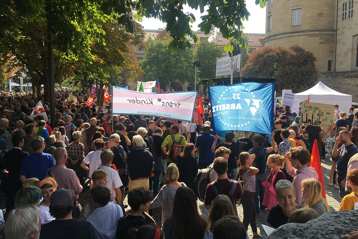 Teilnehmende der Demo